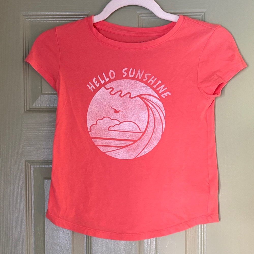 GAP Coral Hello Sunshine Kids T-Shirt